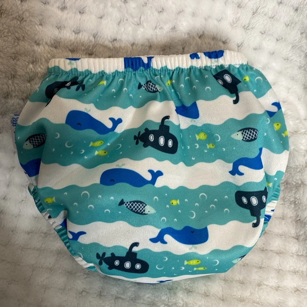 I play Whale Print Reusable Swim Diaper
